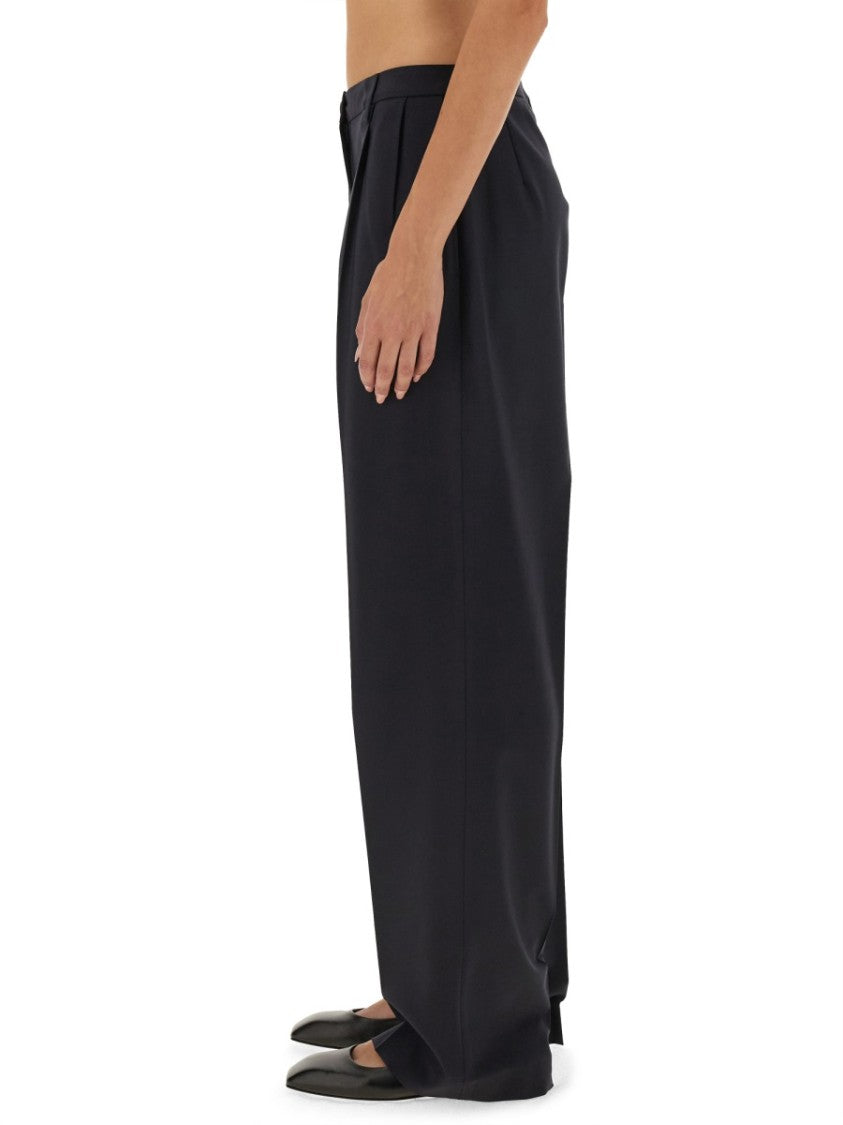 Tailored High-Waist Pants With Wide Legs