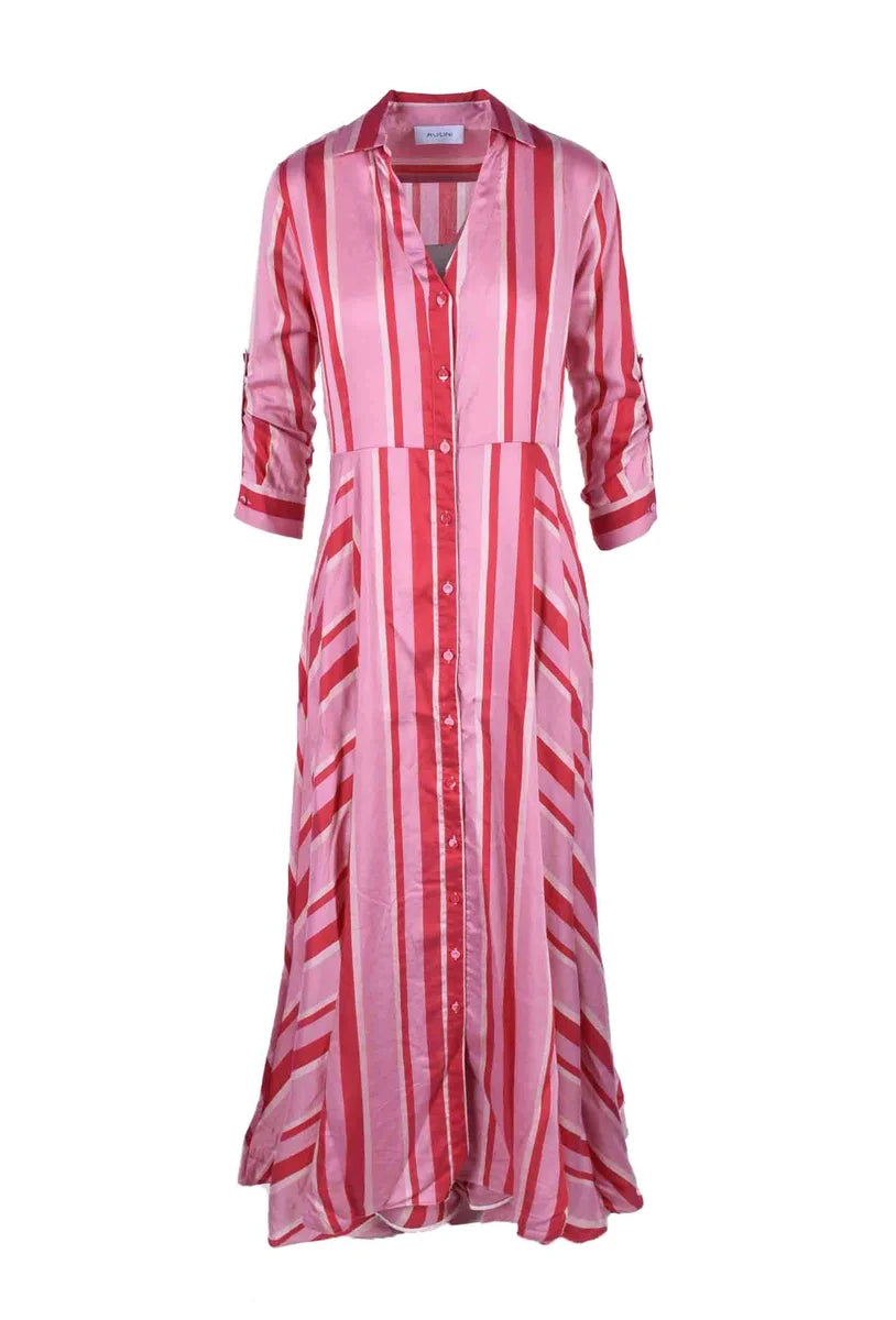 Chemisier Dress - Pink
