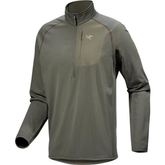 Tailored Long-Sleeve Quarter-Zip Pullover With Stand-Up Collar