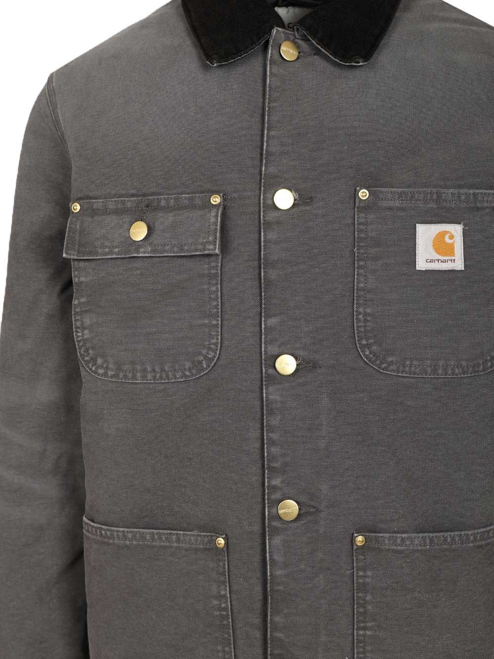 Mid-Length Button-Up Coat with Classic Collar