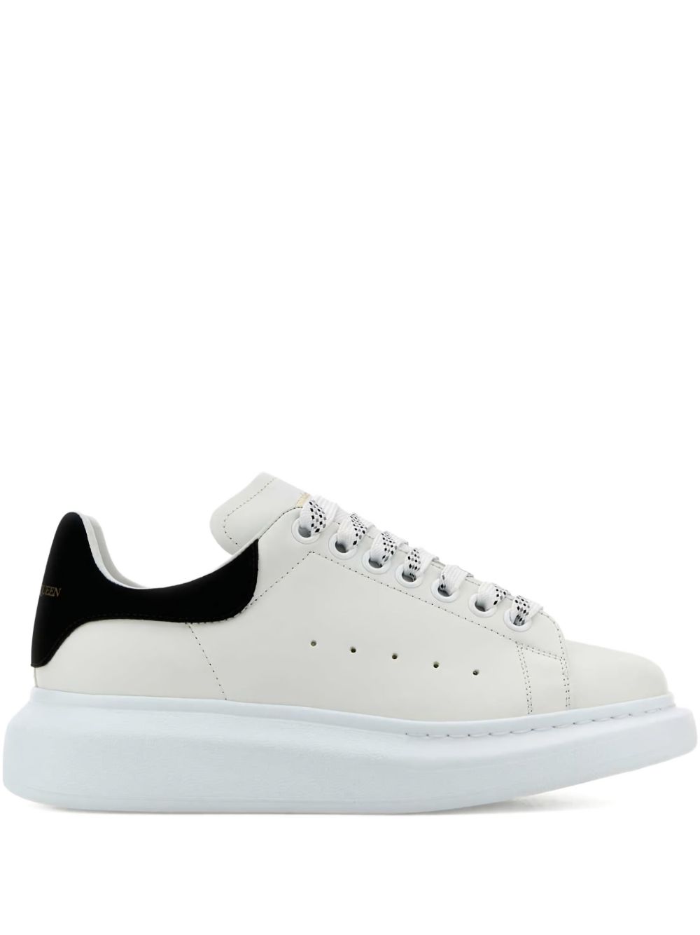 White Leather Oversized Sneakers with Iconic Details