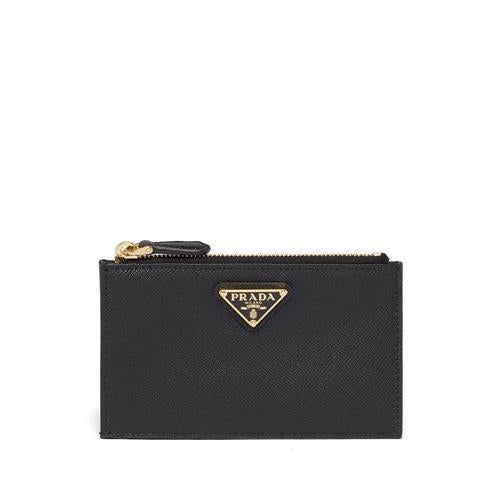 Leather Logo-Plaque Card Holder