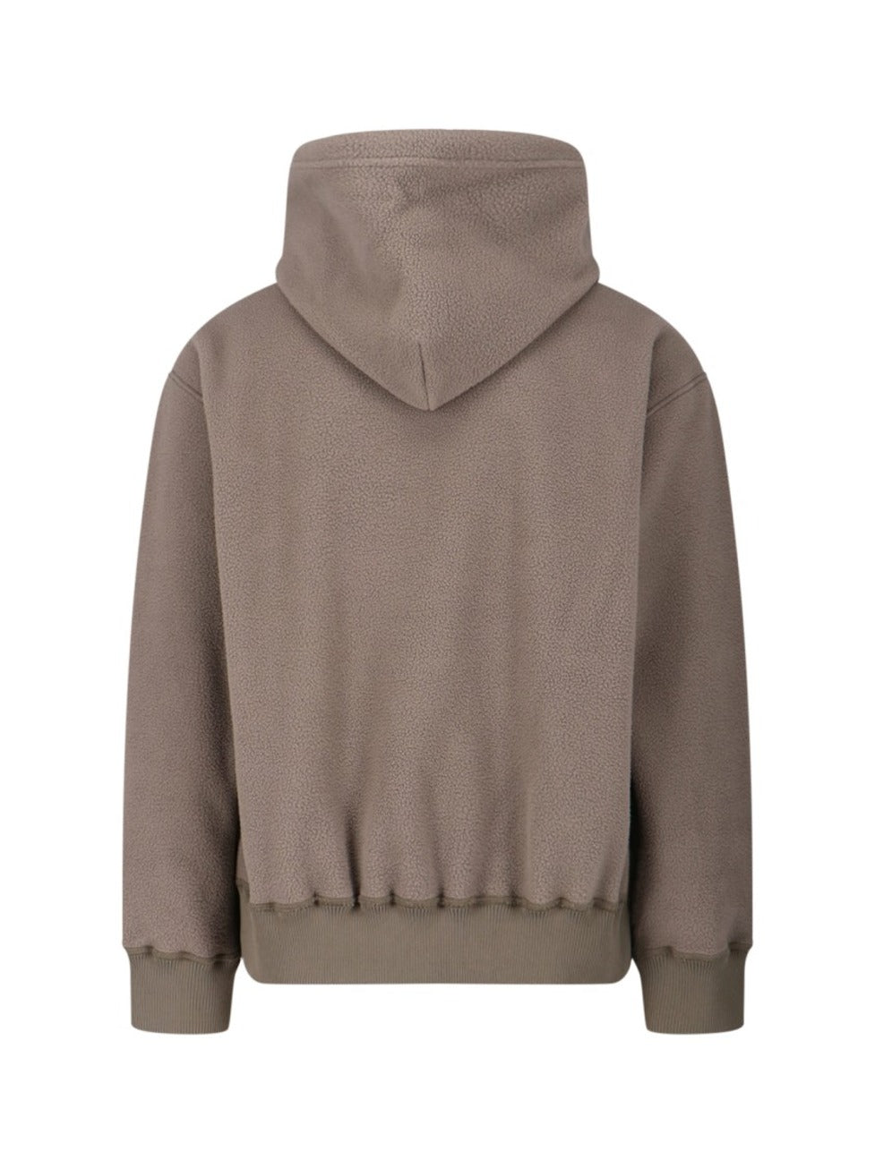 Teddy Fabric Hoodie With Embroidered Mm6 Logo