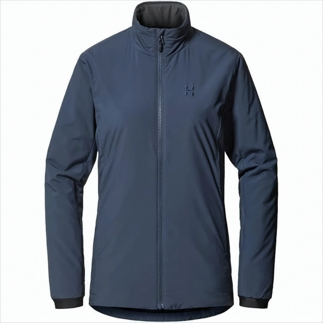 High Collar Fitted Jacket with Matte Finish