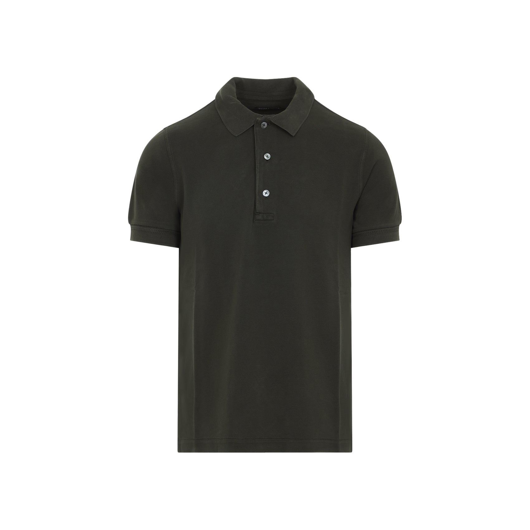 Tailored Polo Shirt In Lyocell-Cotton Blend