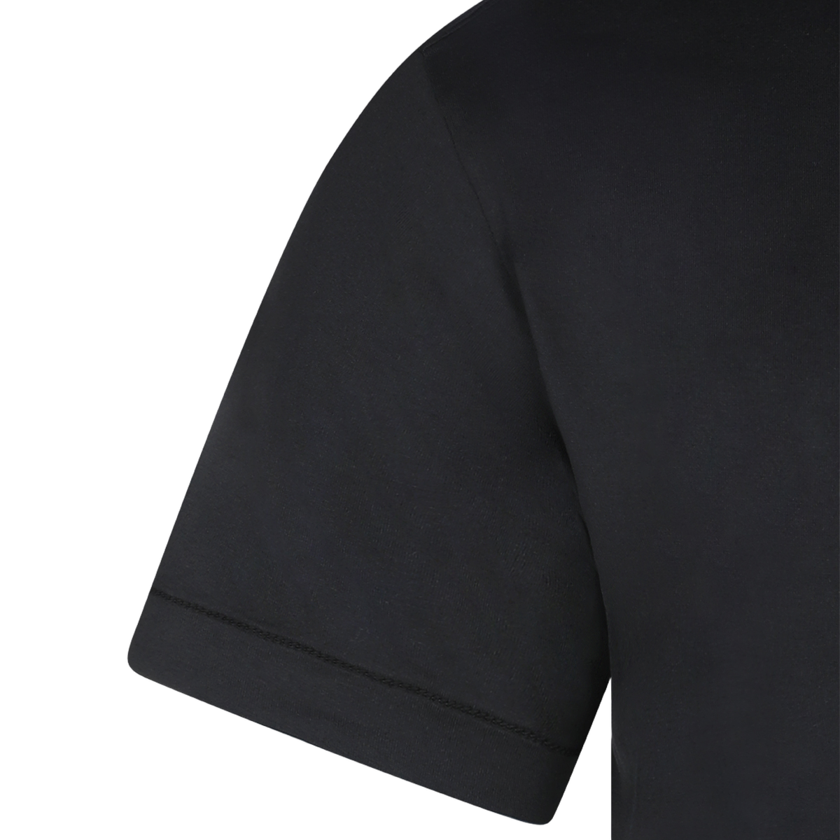 Short-Sleeve T-Shirt with Subtle Logo Patch