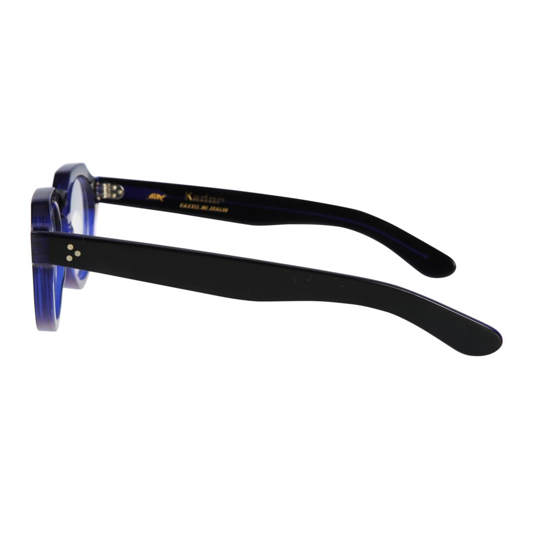 Spike Bold Rounded Frame Eyeglasses with Keyhole Bridge