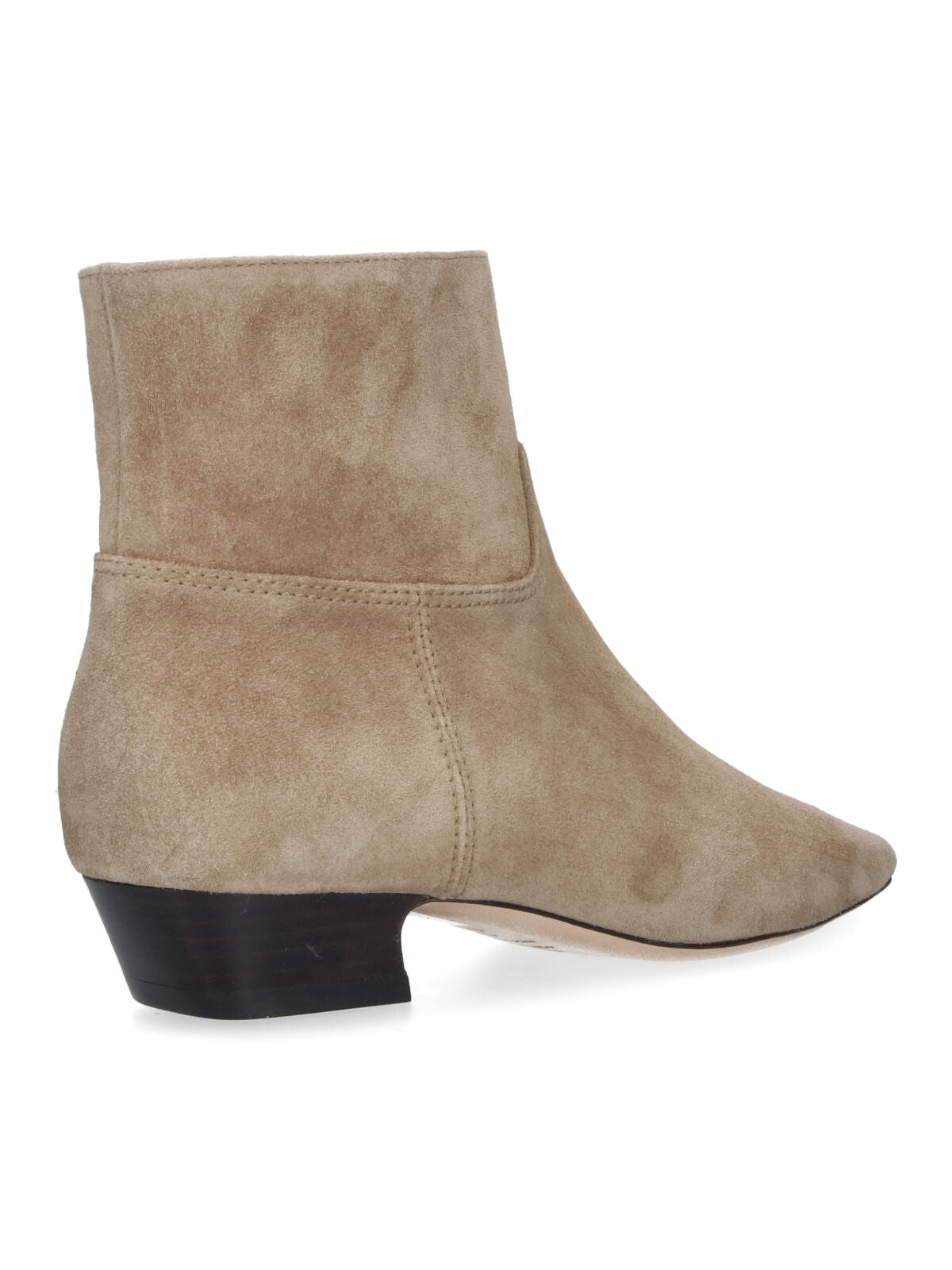 Beige Stassi Calf Leather Ankle Boots