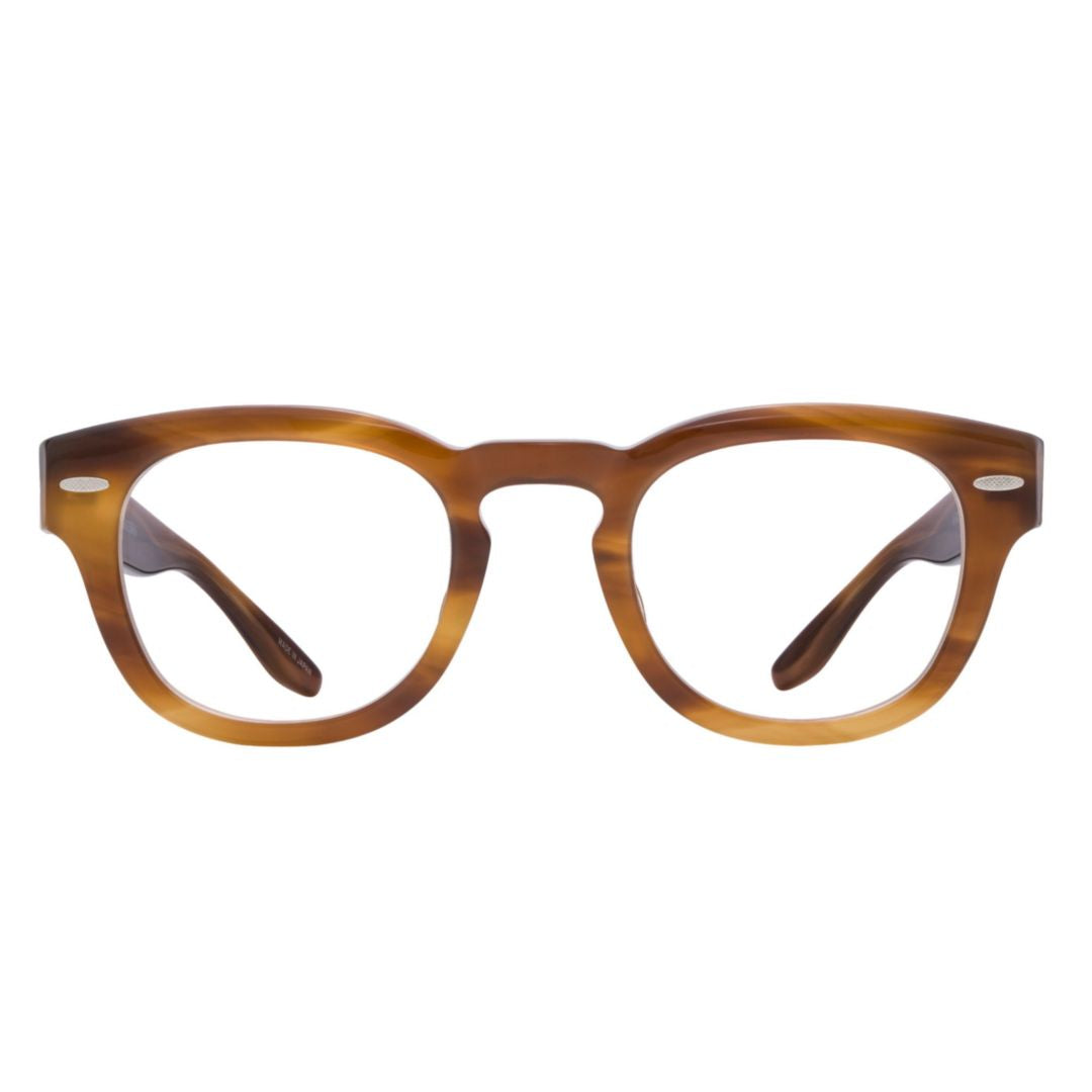 Demarco Round Tortoiseshell Acetate Eyeglasses with Keyhole Bridge