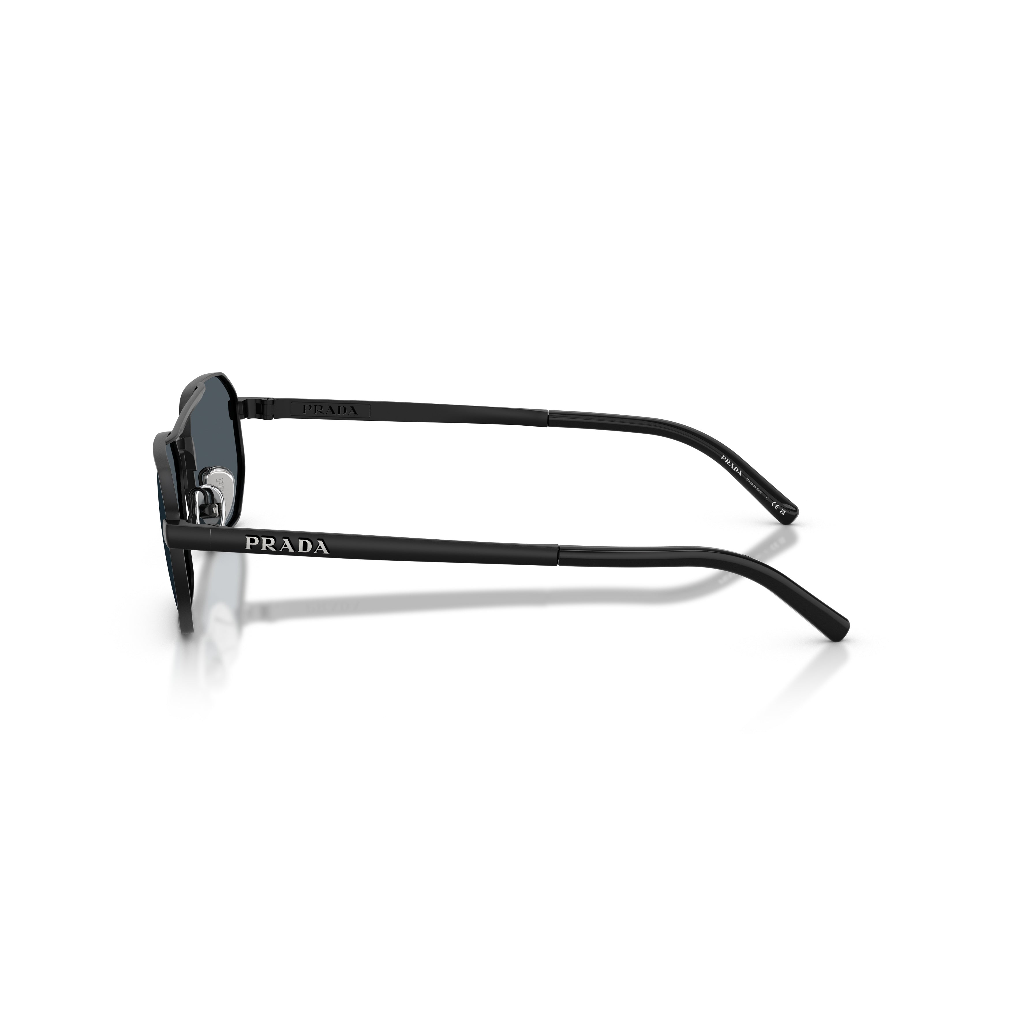Geometric Black Metal Frame Sunglasses