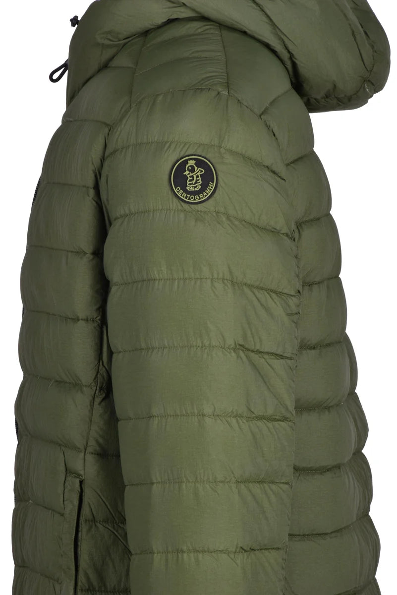 Nylon Down Jacket Zip Clip - Green