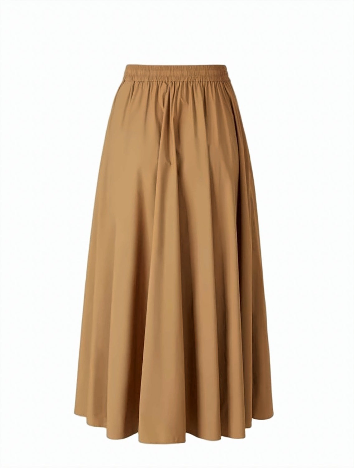 Midi Nylon Drawstring Pocket Skirt