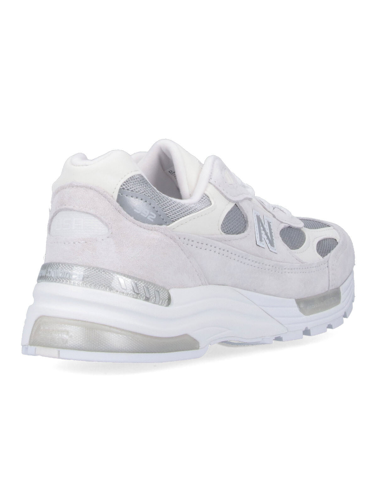 Low-Top Sneakers With Textured Grey Upper And White Midsole
