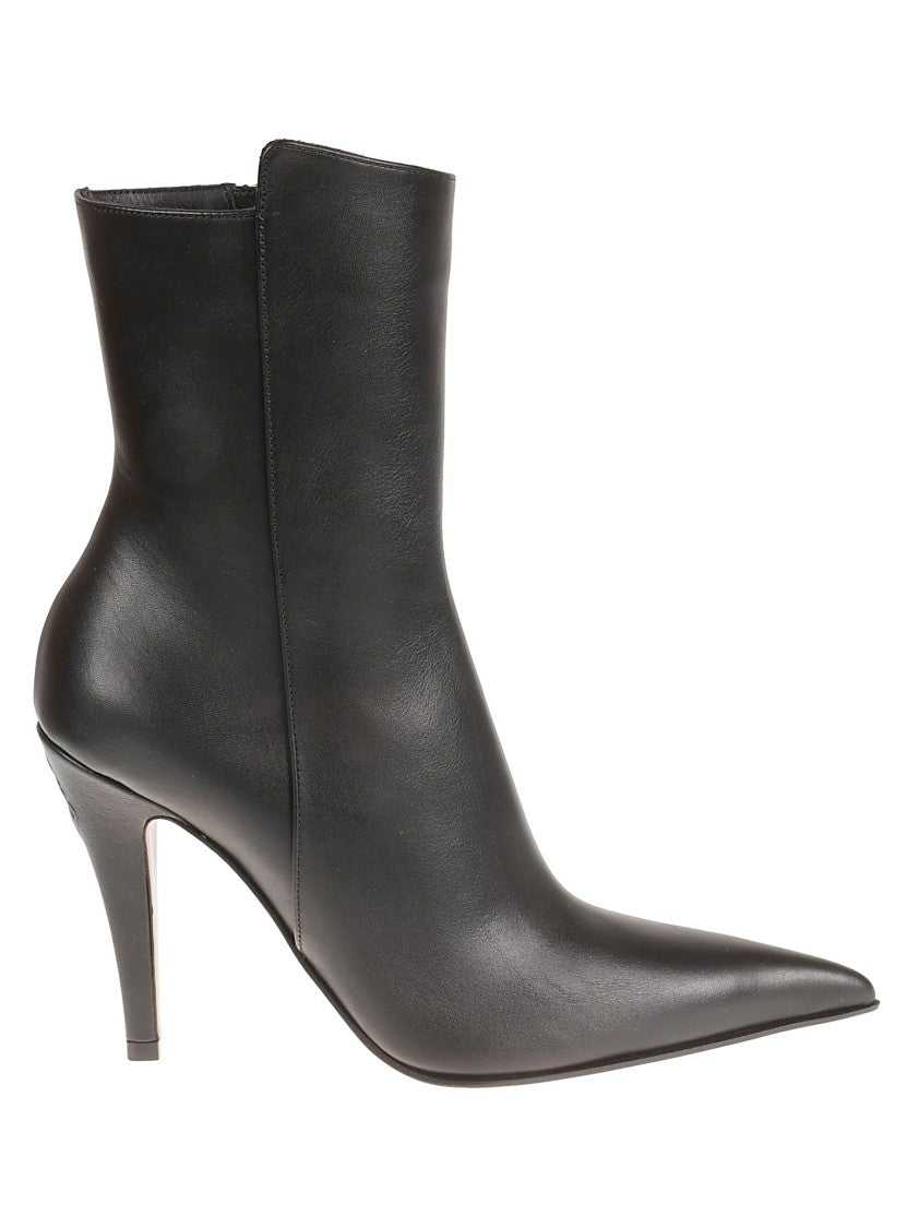 Pointed Toe Stiletto Black Boots