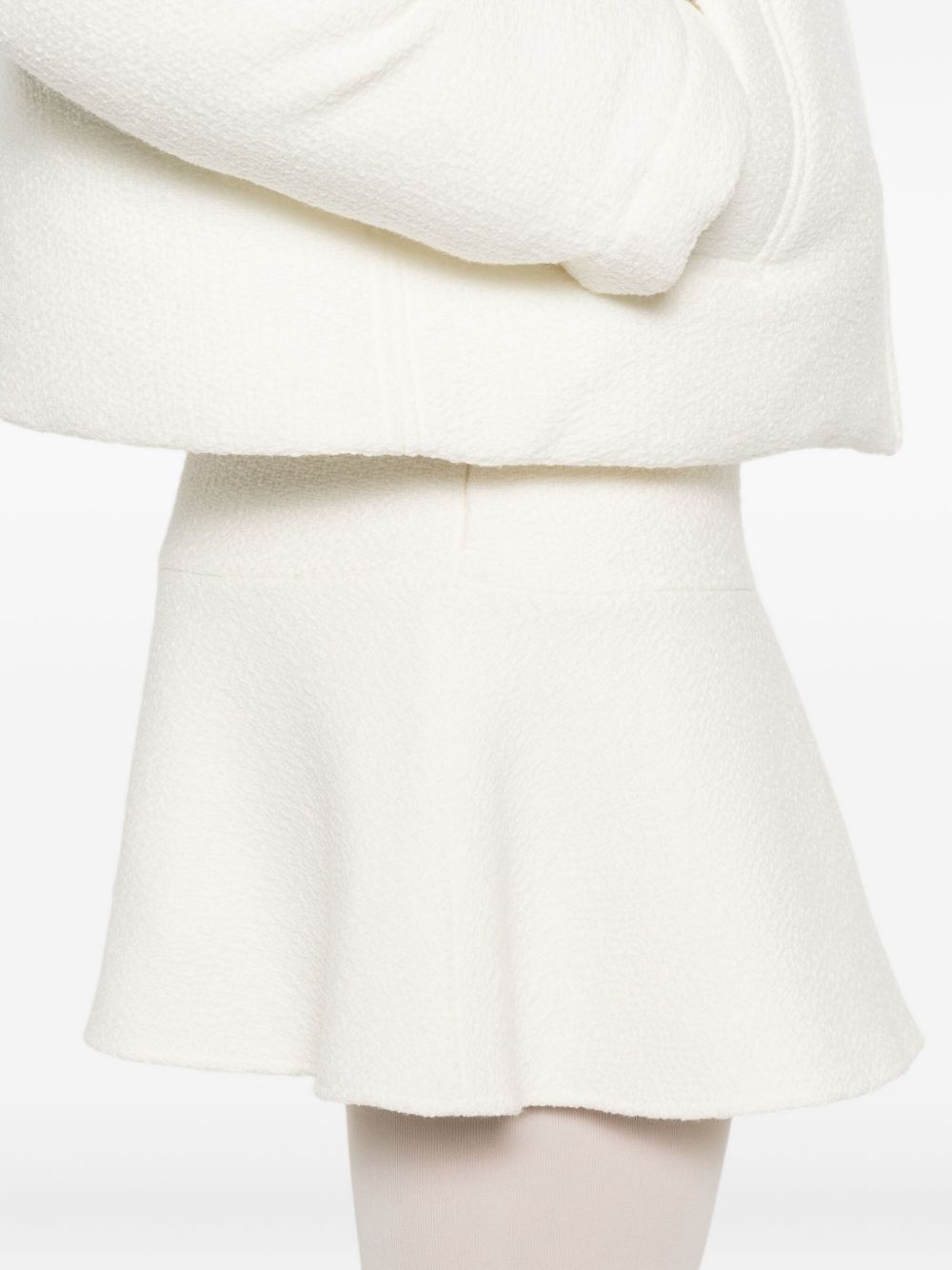 Wool Bouclé Mini Skirt