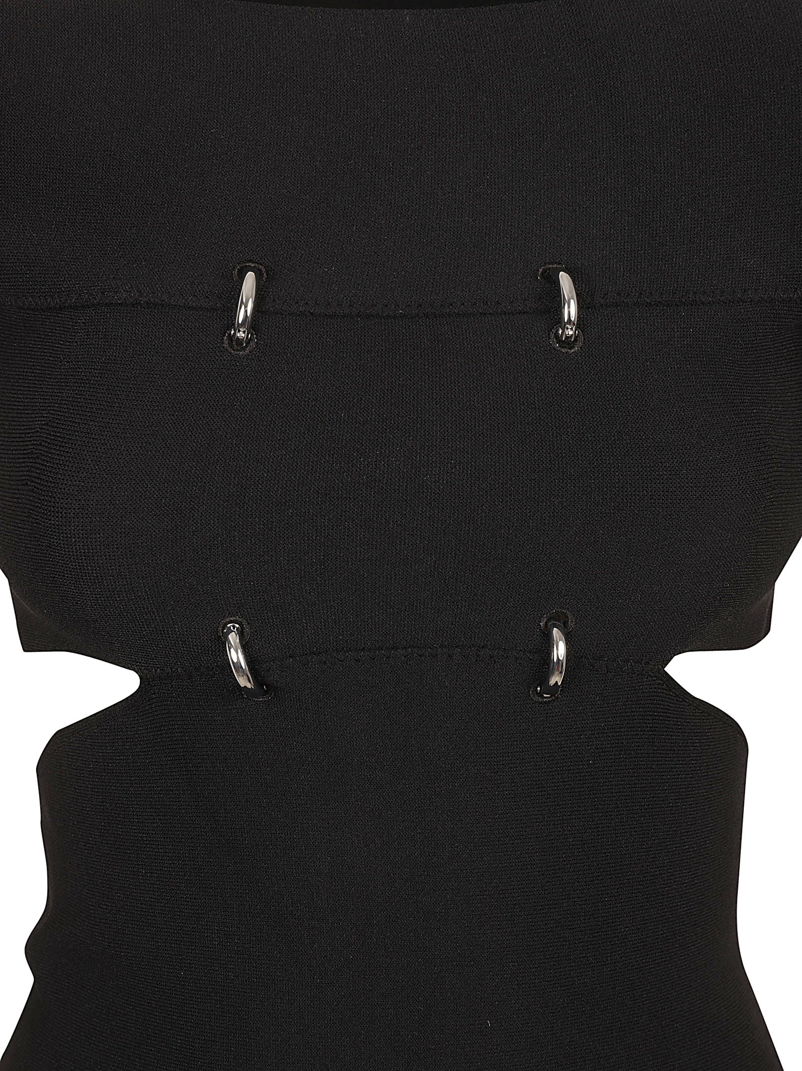 Fitted Bodice Black Dress with Flowing Skirt