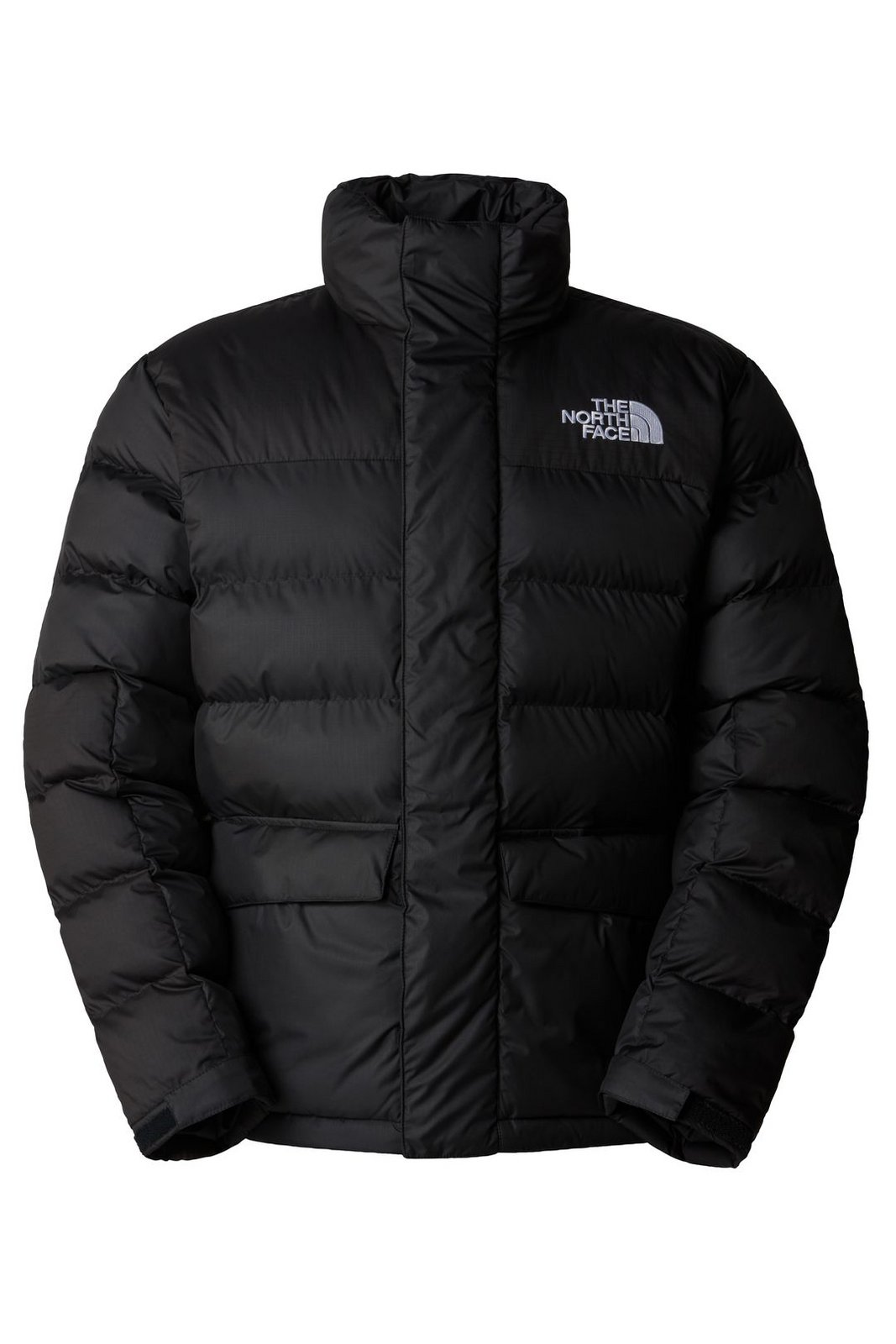 Quilted Padded Jacket with High Collar