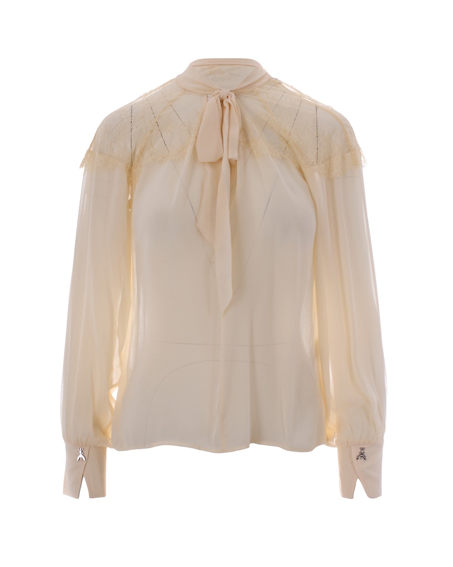 Warm Ivory Lace Blouse