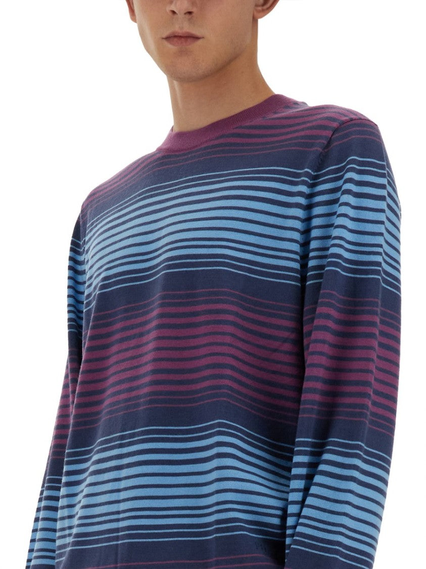 Relaxed-Fit Striped Merino Wool Sweater