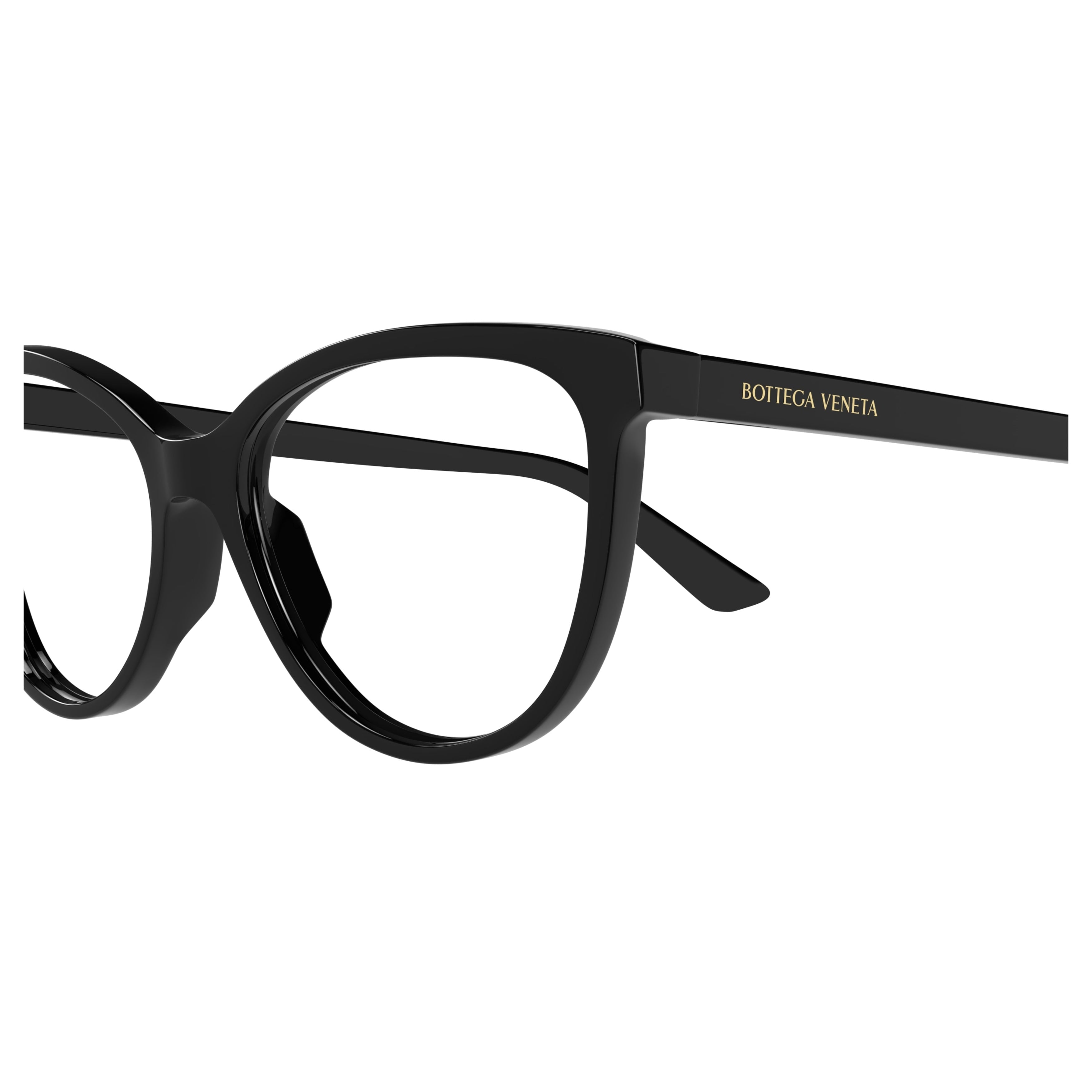 Bv1313o Glossy Black Cat-Eye Sunglasses
