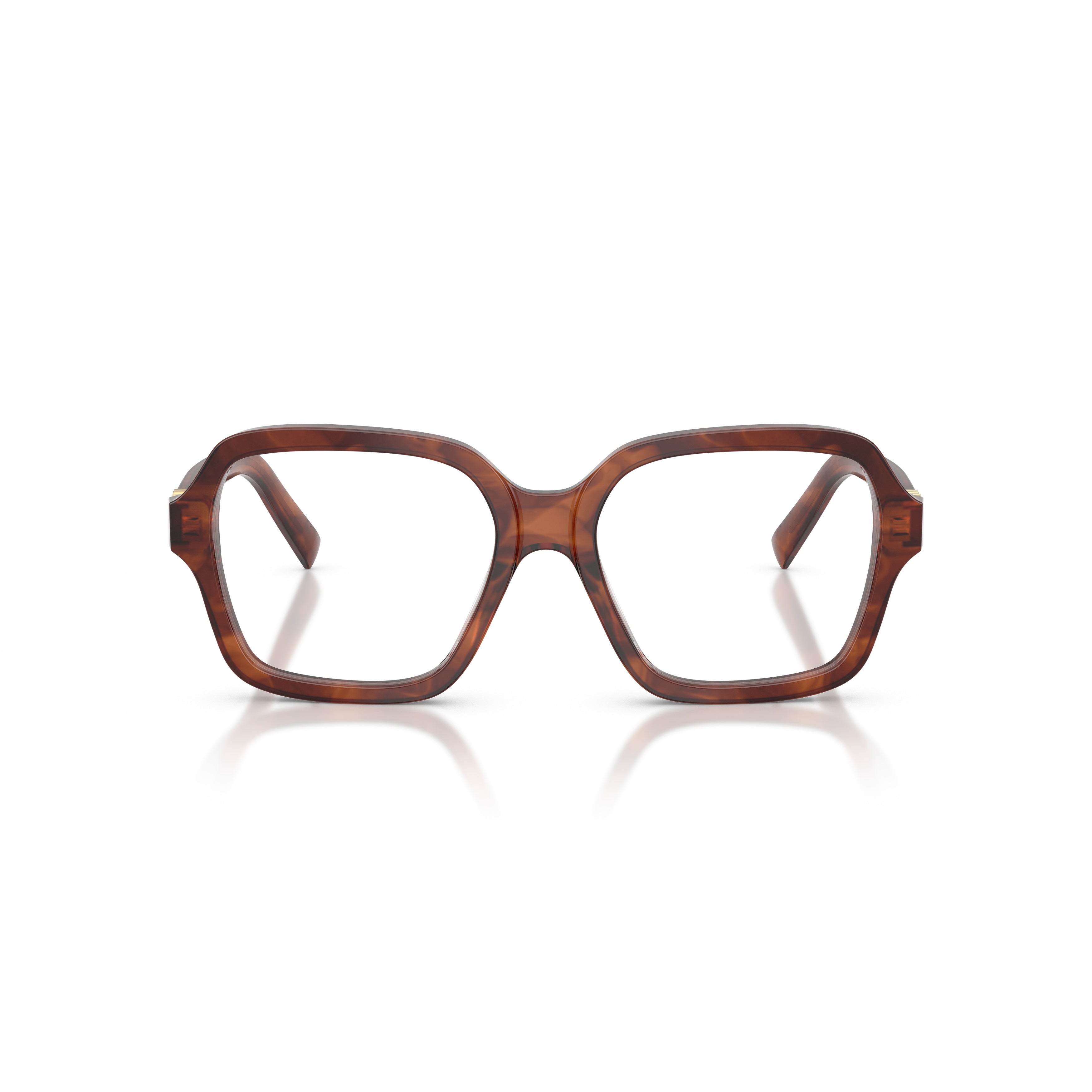 0mu 03yv Oversized Tortoiseshell Square Frame Eyeglasses