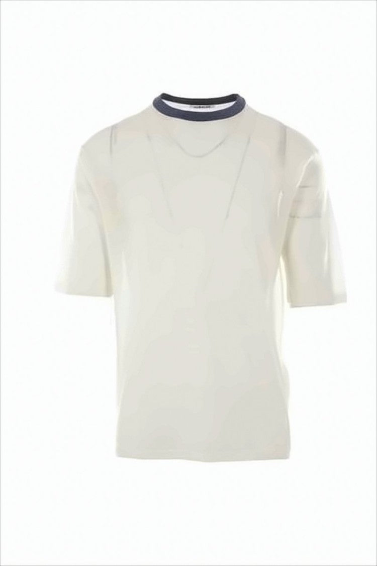 Relaxed-Fit Short-Sleeved T-Shirt in Wool-Silk Blend