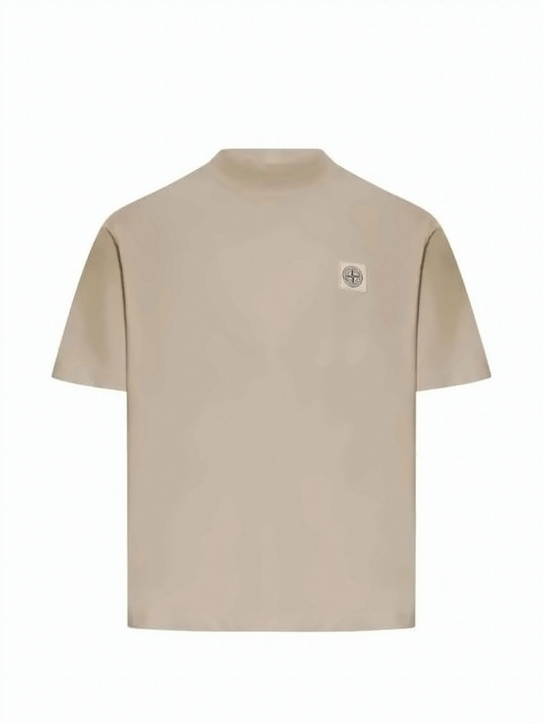Boxy Short-Sleeve T-Shirt with Patch Detail