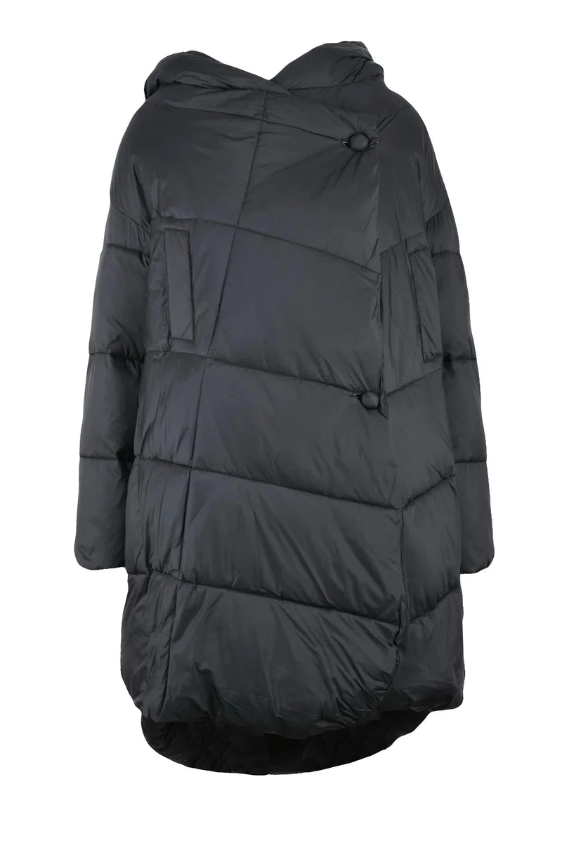 Long Down Jacket - Black