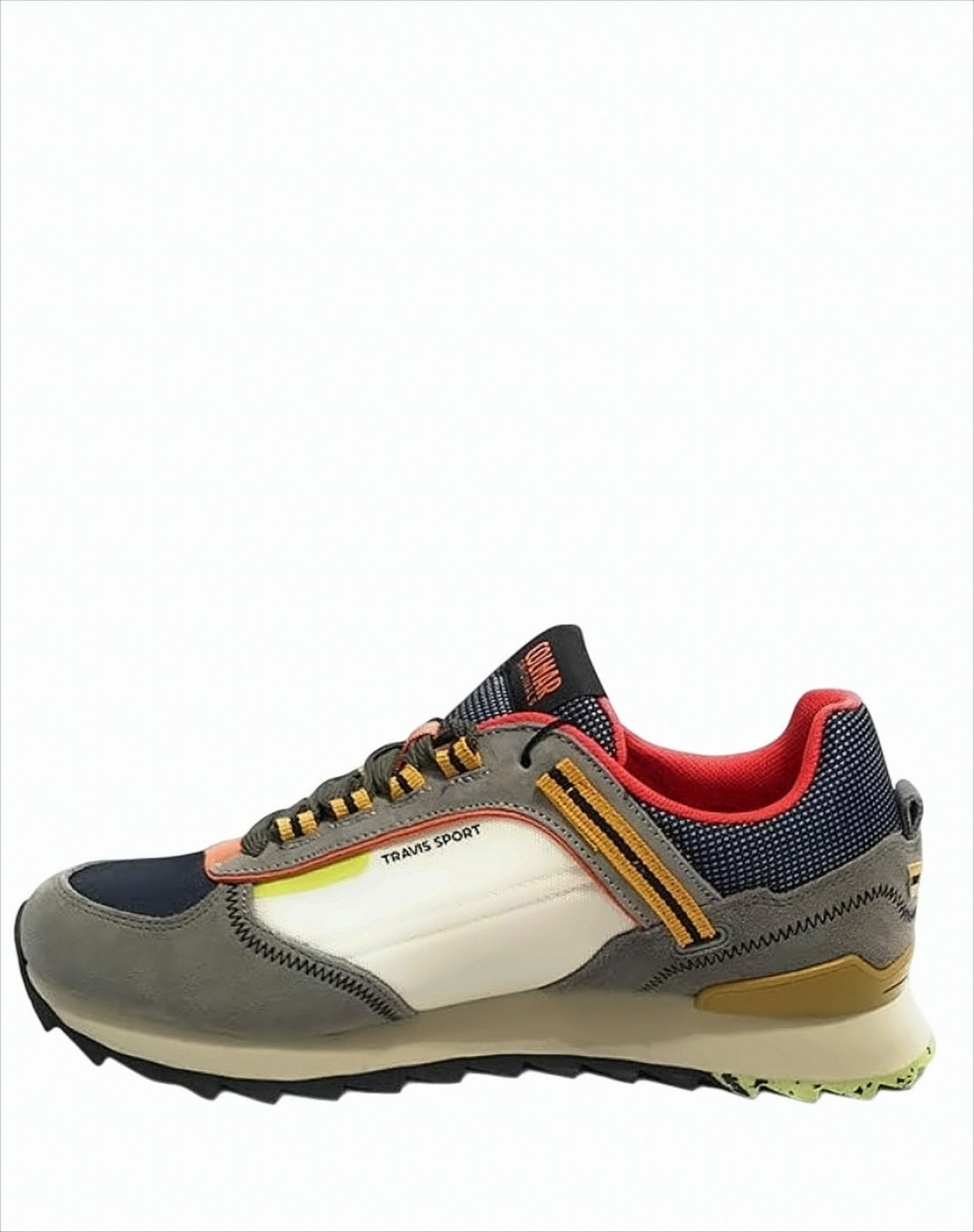 Textured Nylon And Suede Sneakers