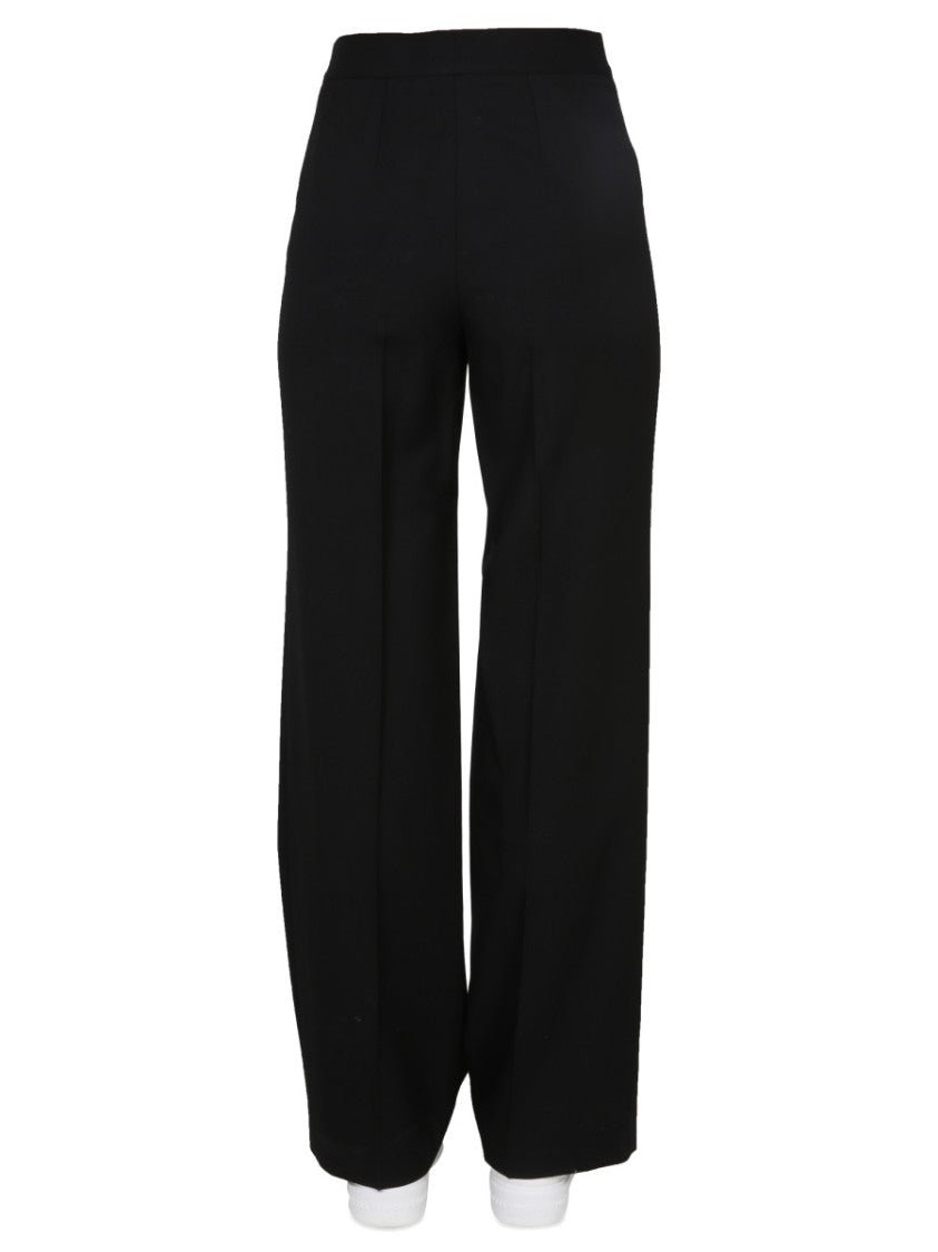 High-Waisted Black Wide-Leg Pants