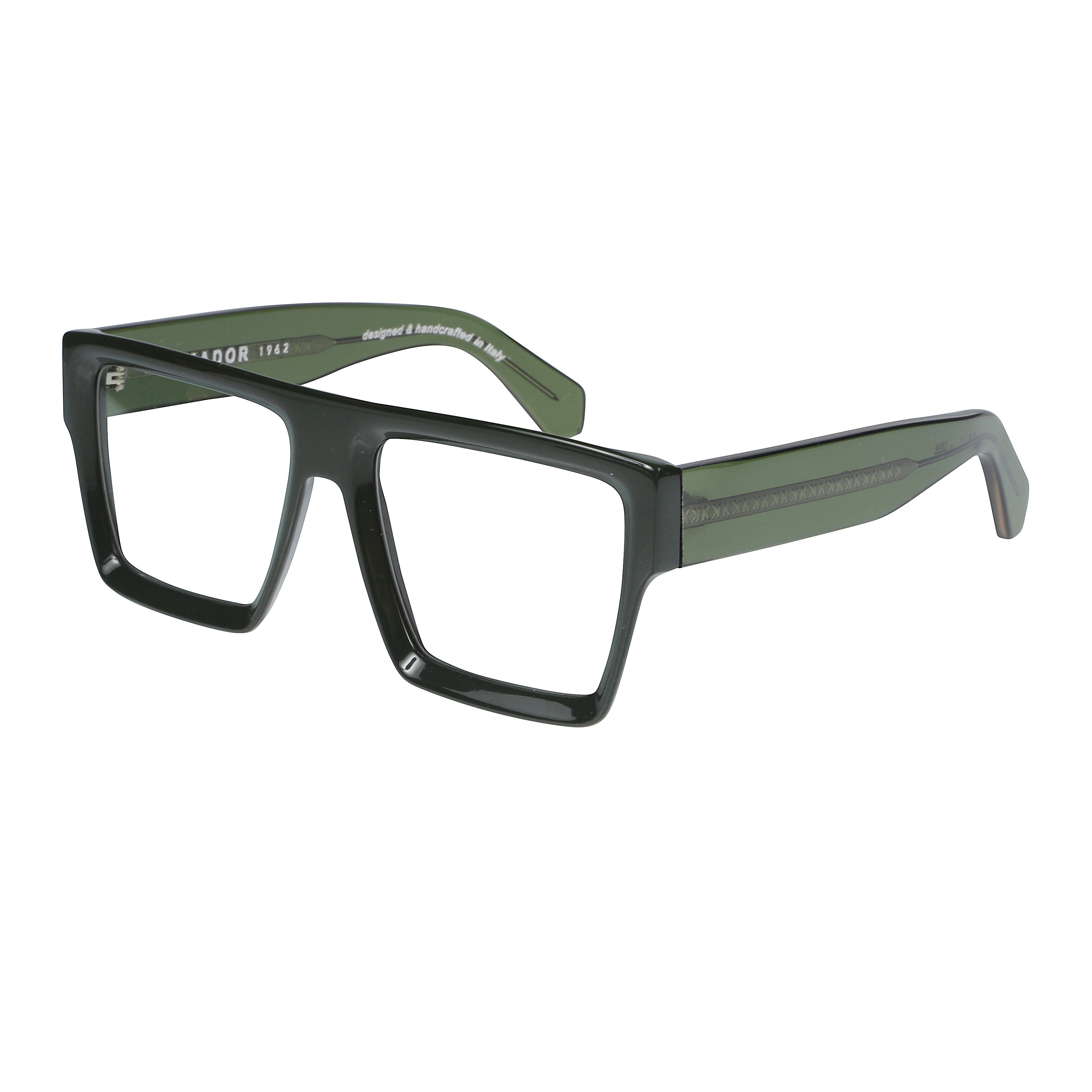 Bandit 1 Oversized Square Frame Eyeglasses with Glossy Finish