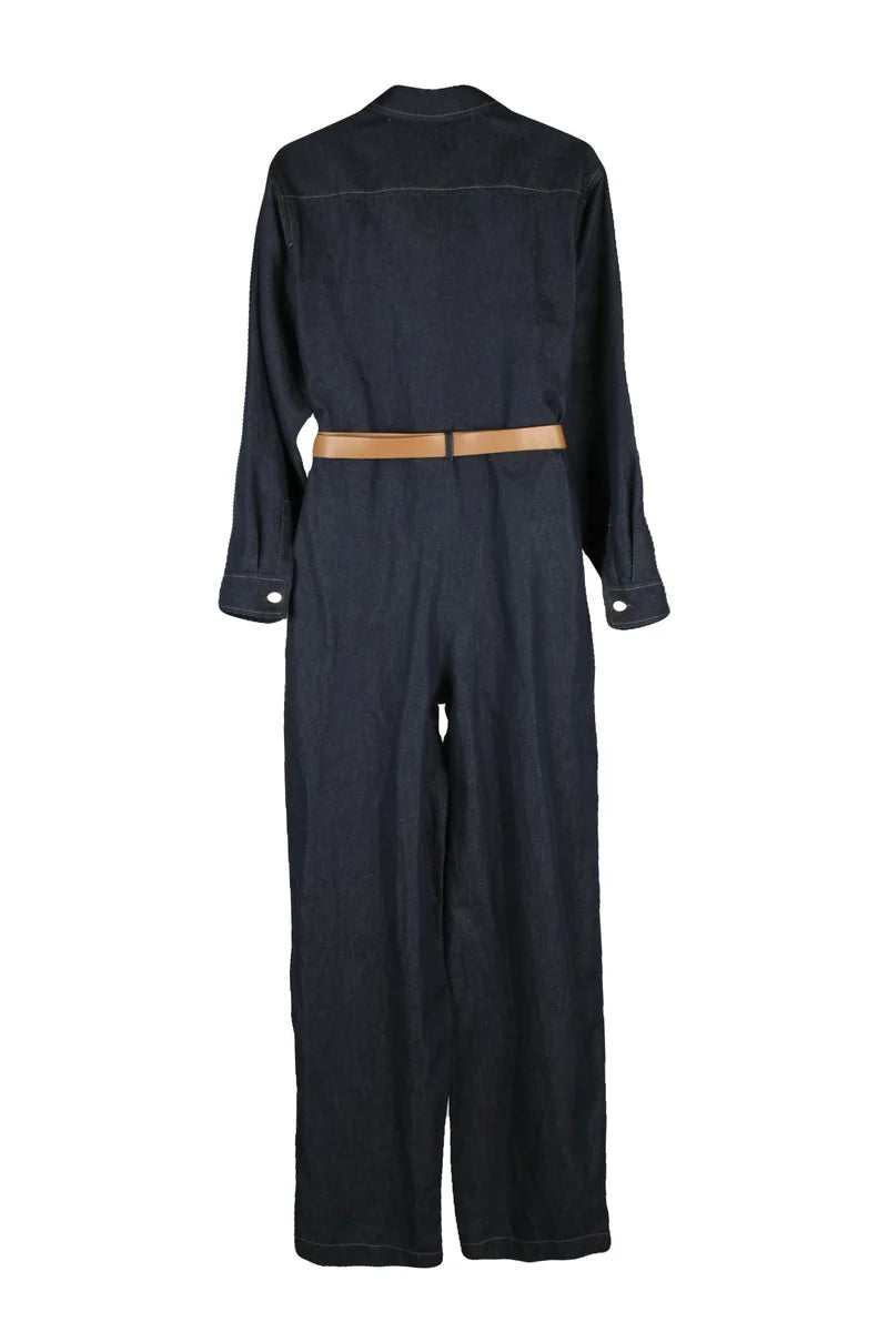 Denim Jumpsuit - Night Blue