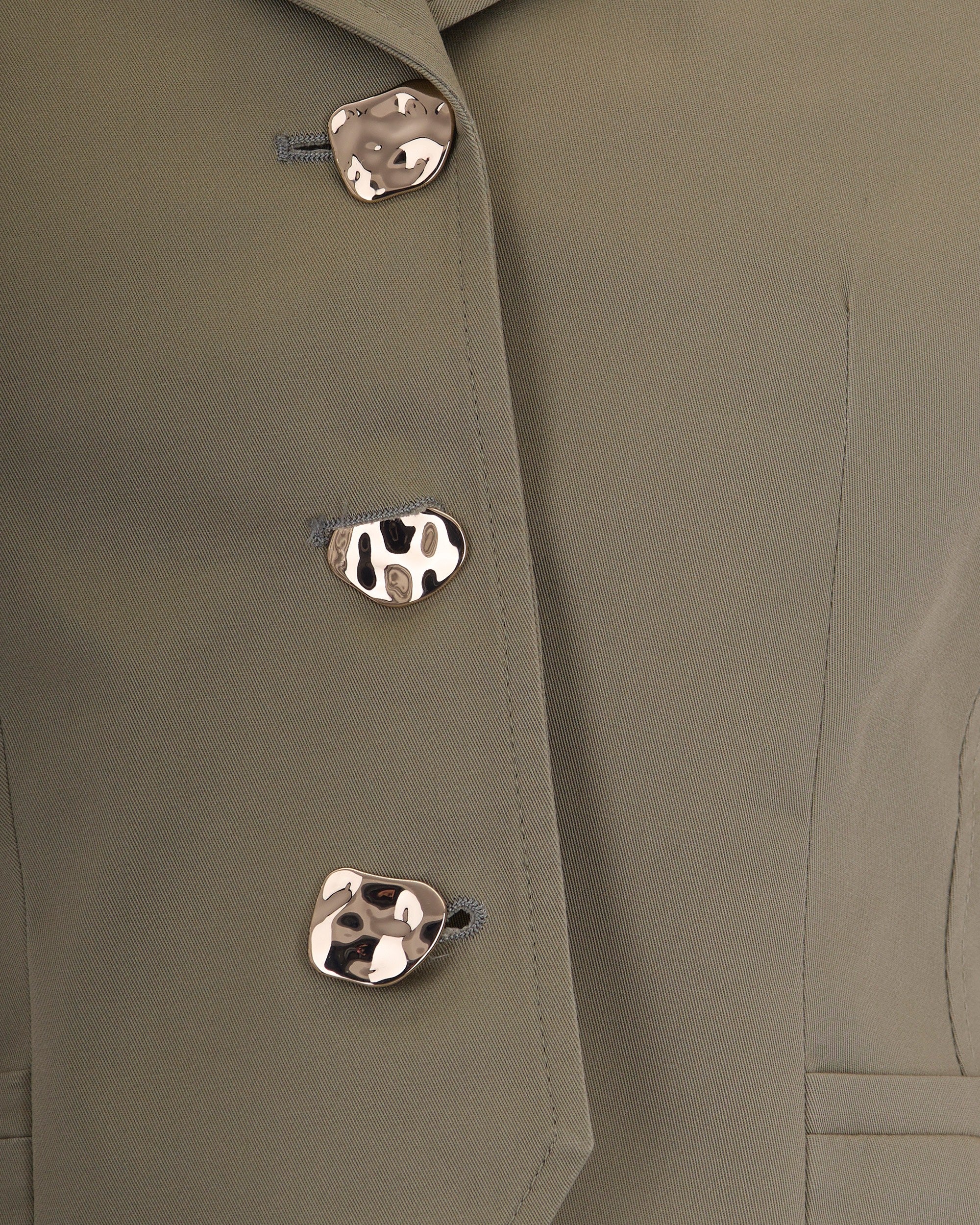 Green Peppermint Cropped Blazer