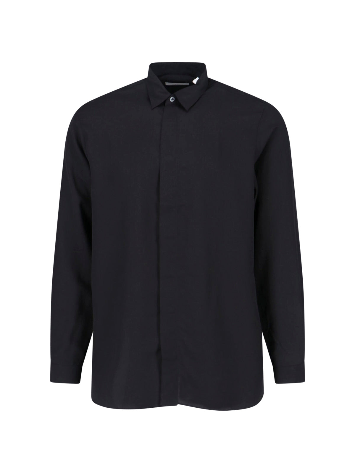Tencel And Linen Shirt Black