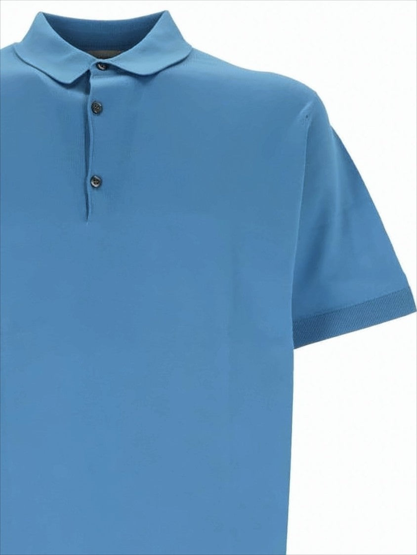 Short-Sleeve Polo Shirt With Ribbed Details