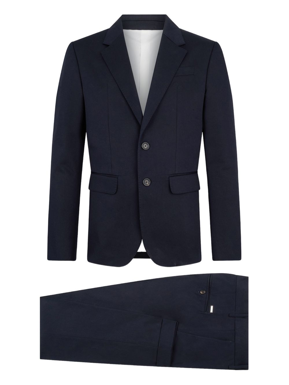 Tailored Fit White Shirt with Button-Down Front
