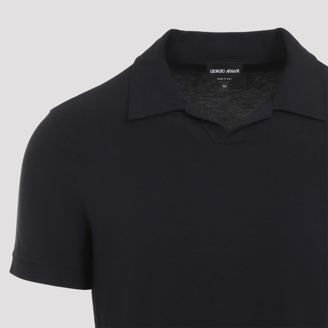 Short-Sleeved Blue Polo Shirt