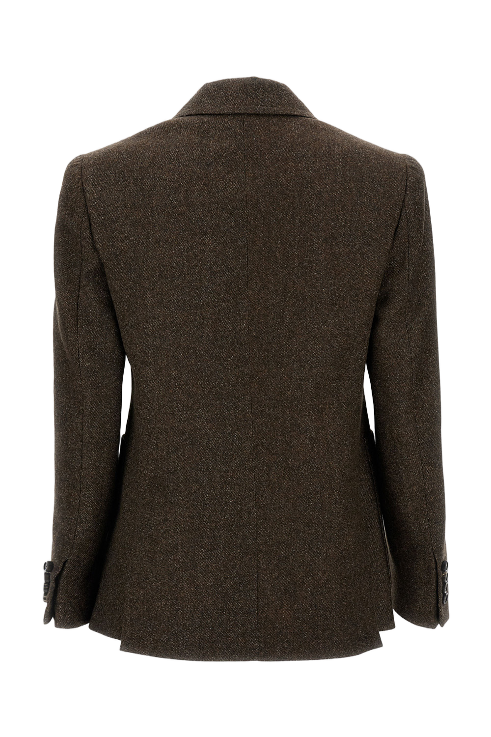 Tailored Brown Bermuda Jacket with Notched Lapel