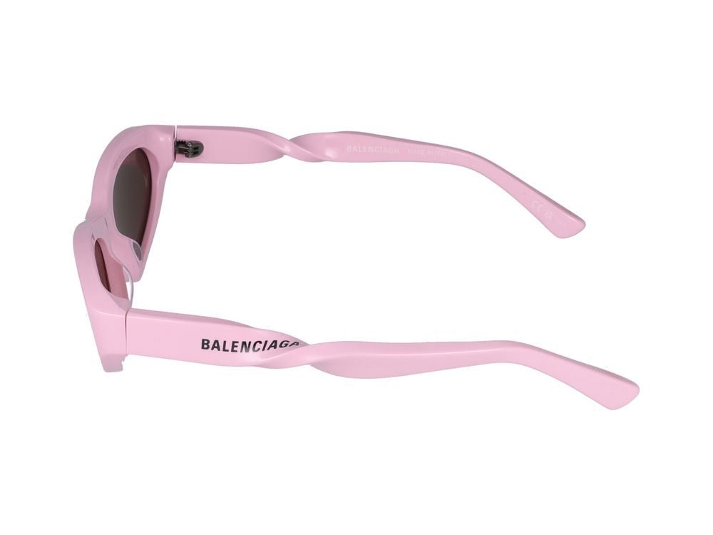 Okulary przeciwsłoneczne Balenciaga BB0207S 004 różowe różowo-brązowe 54/17/140