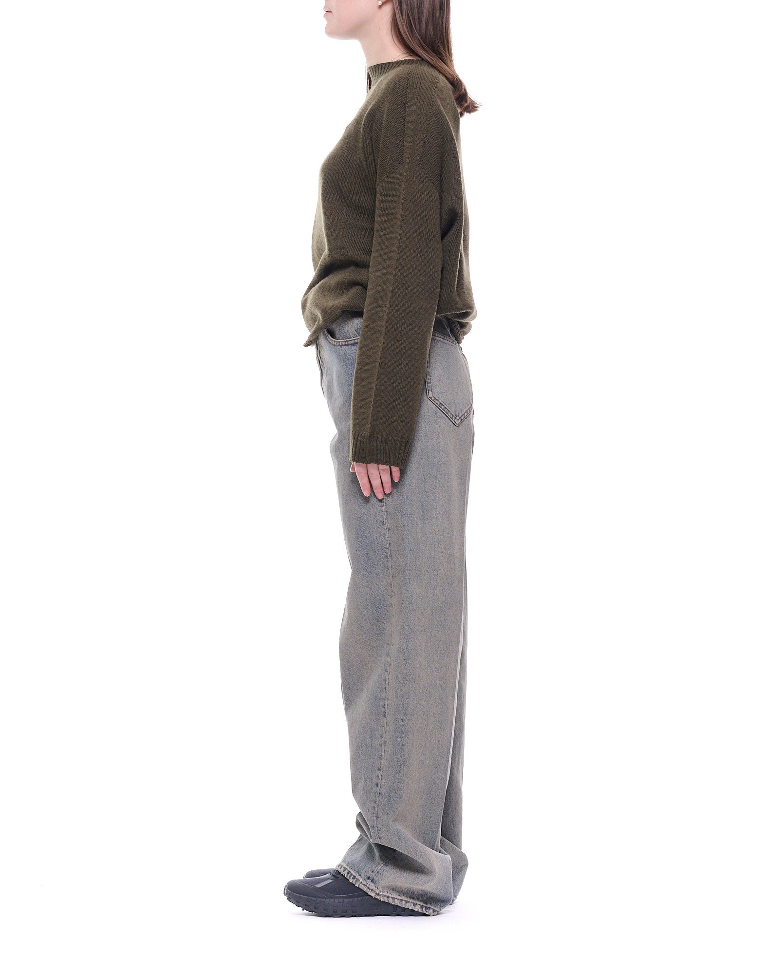 Relaxed Boyfriend-Fit Jeans With High-Rise Waist