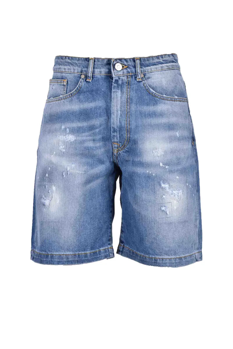 Classic Denim-Inspired Cotton Shorts