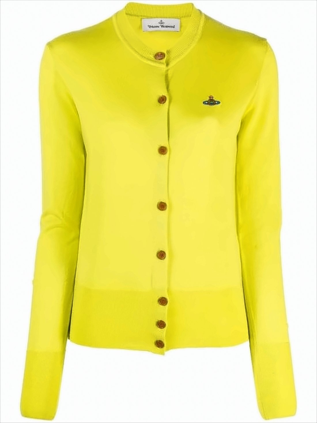 Lightweight Round Neck Cardigan with Button-Down Front