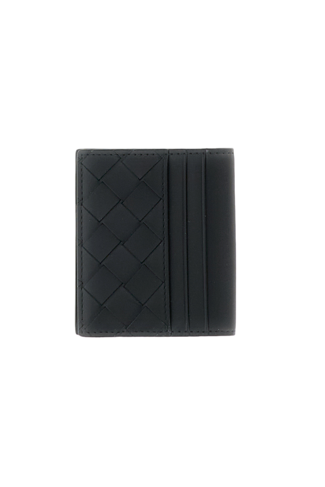 Intrecciato Leather Wallet with Card Slots