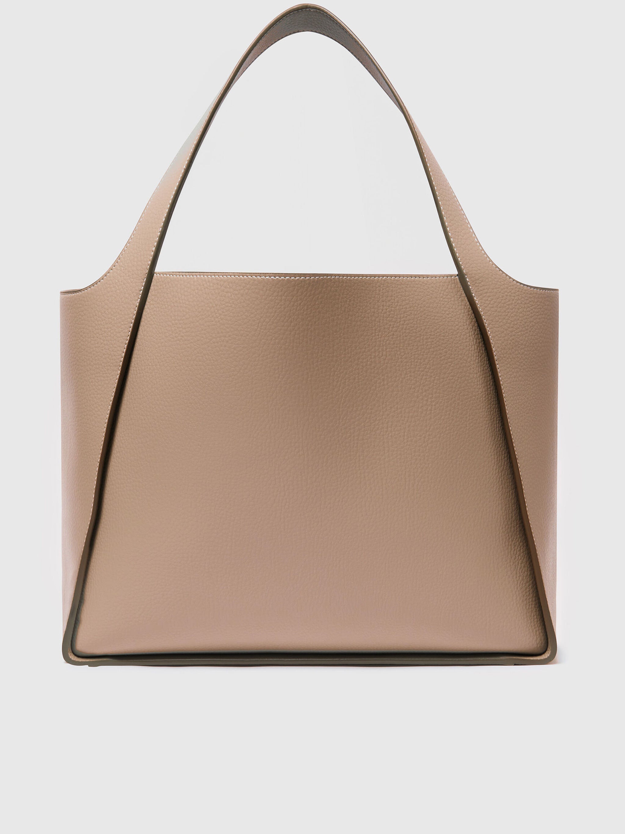 Neutral Tote Bag Grainy Embossed Totes