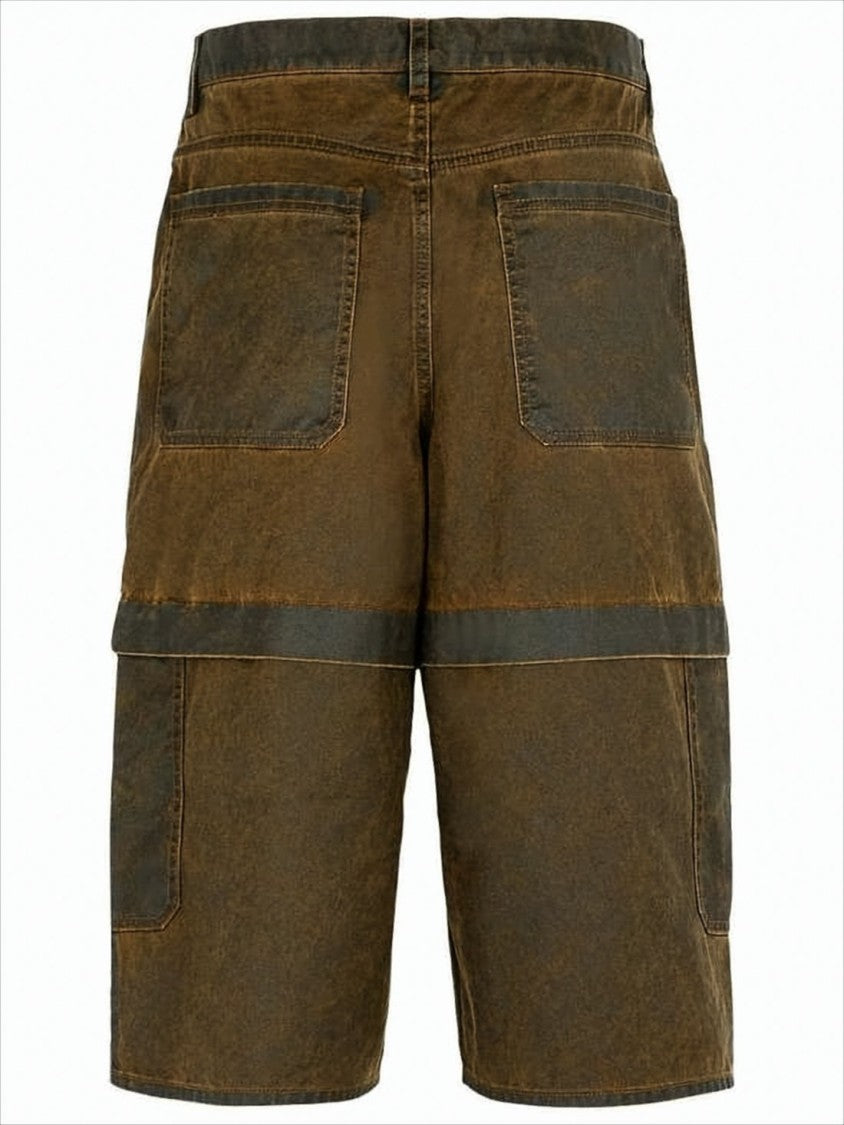 Rugged Brown Shorts with Cargo Pockets