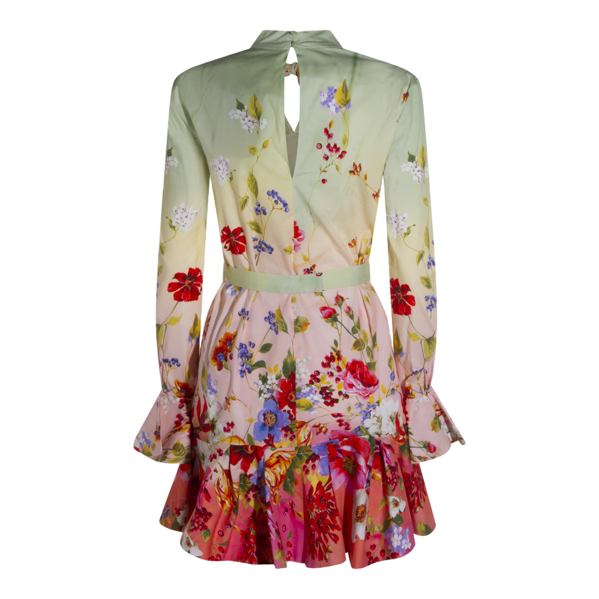 Flowing Silhouette Dress With Fitted Bodice