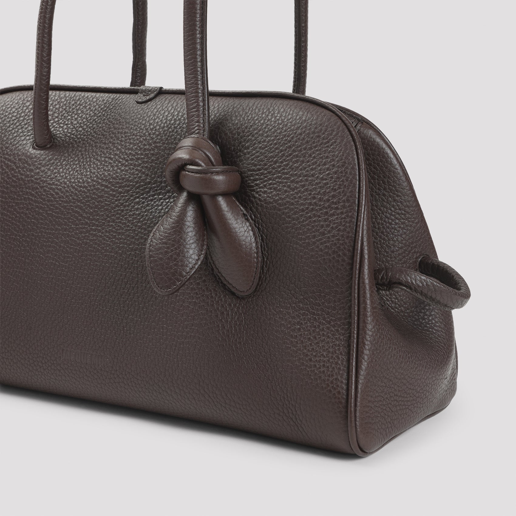 Structured Pebbled Leather Handbag