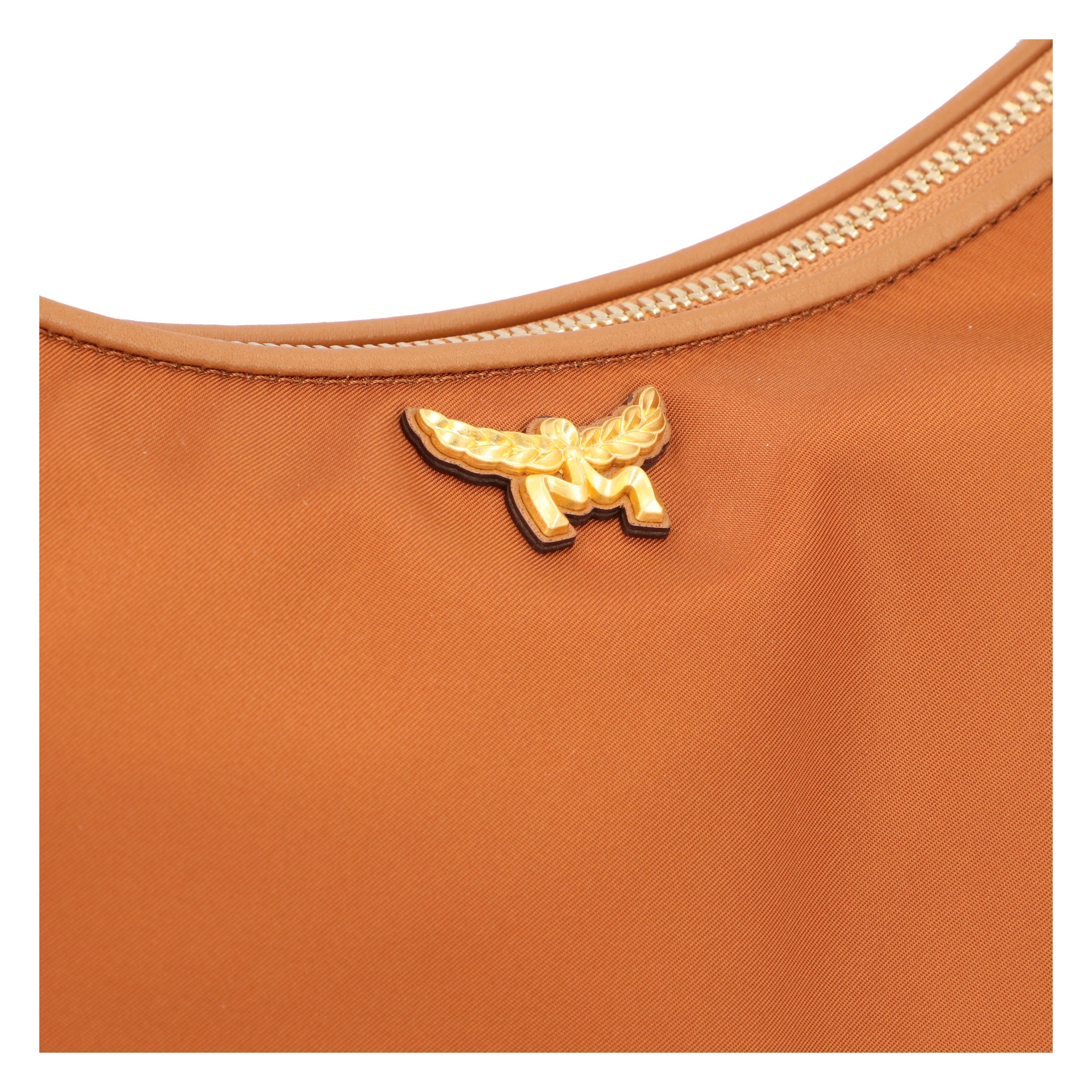 Aren Hobo Bag In Recycled Nylon And Monogram Print Leather