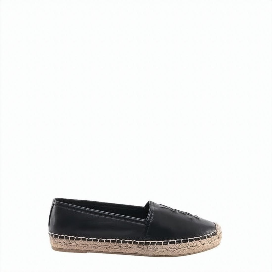 Smooth Lambskin Slip-On Flats with Jute Midsole