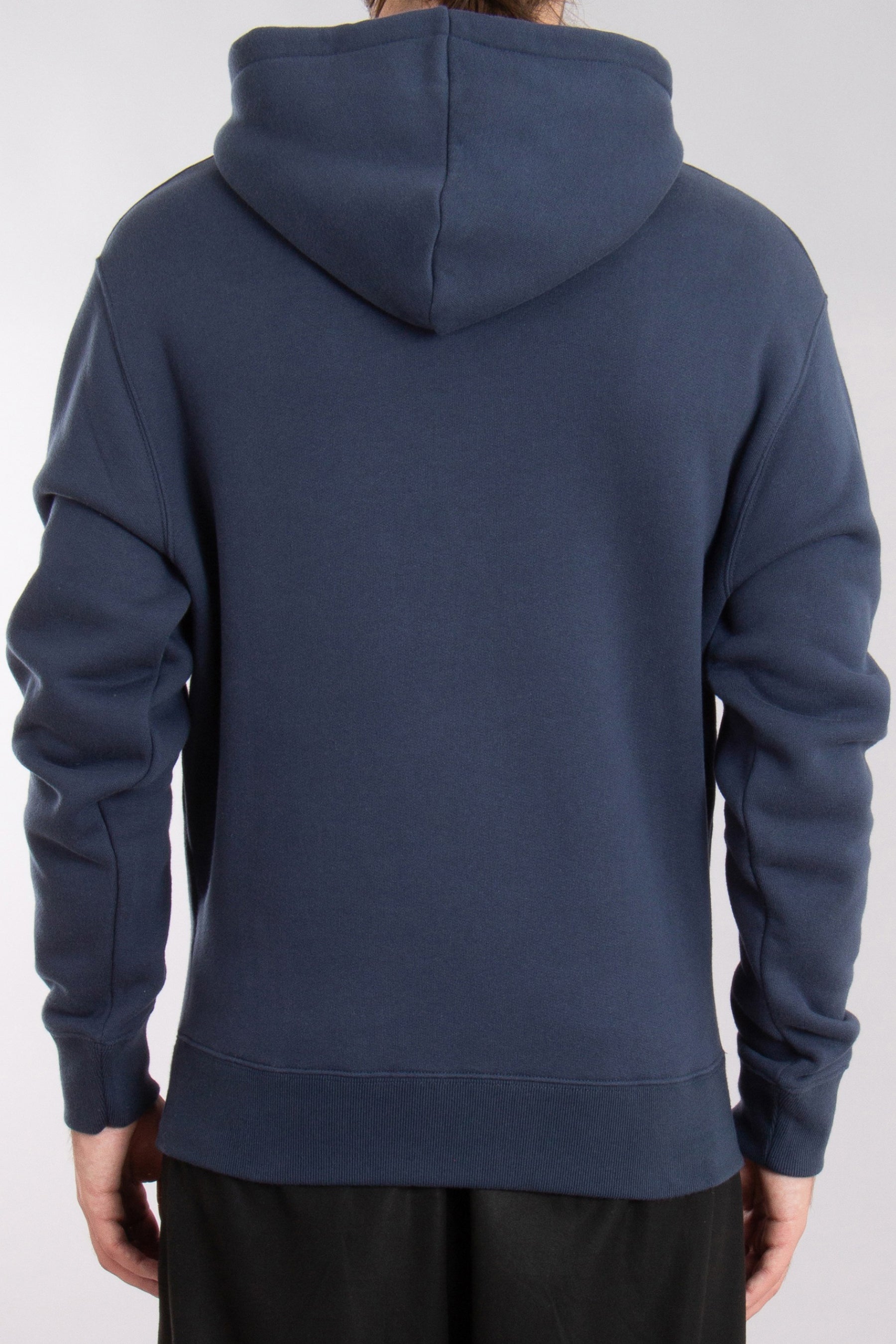 Classic Pullover Hoodie With Embroidered Logo And Kangaroo Pocket